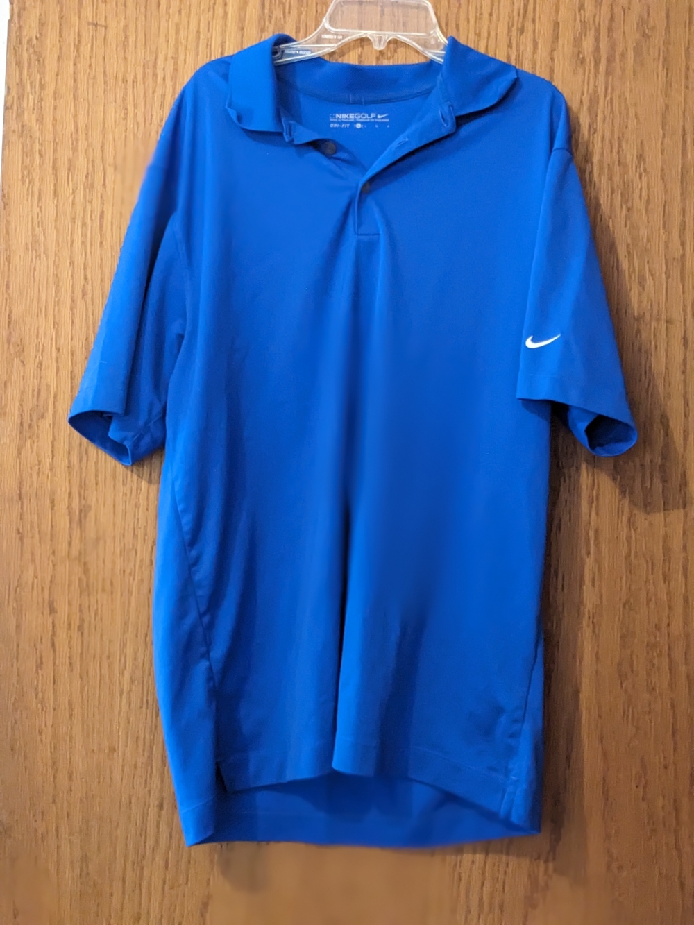 Nike Men’s Royal Blue Golf Polo with White Swoosh